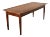 French 19th Century Solid Walnut Farmhouse Dining Table For Sale