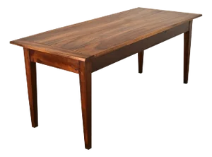 French 19th Century Solid Walnut Farmhouse Dining Table