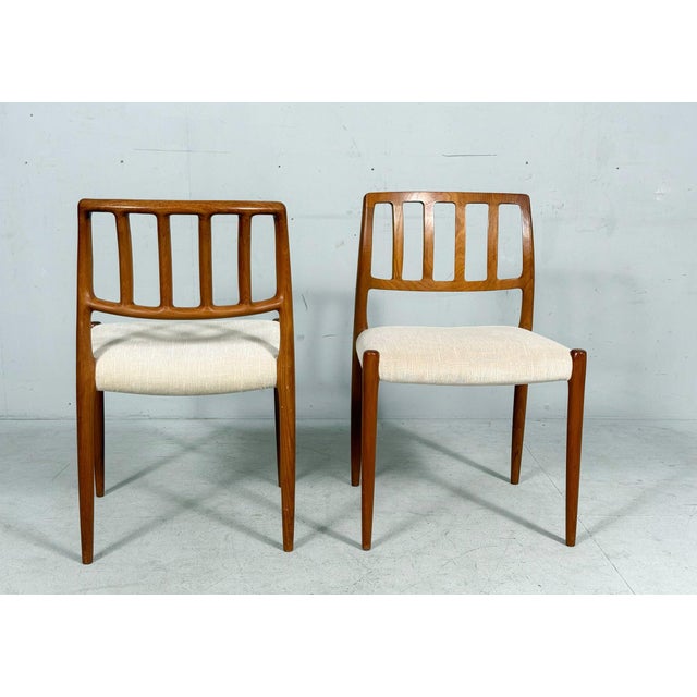 Vintage Dining Chairs in Teak by Niels Otto Møller for JL Møllers, 1970s, Set of 4 For Sale - Image 4 of 18