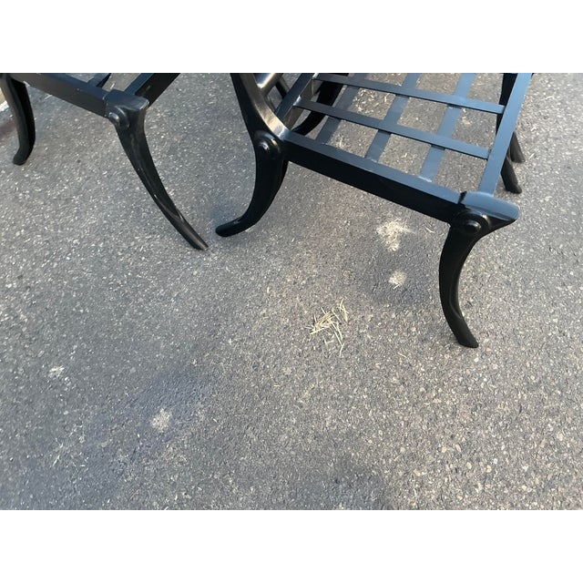 Modern Mid-Century Style Klismos Patio Dining Chairs - 8 For Sale - Image 15 of 16