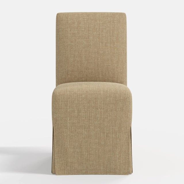 Cloth & Company Stoffer Home x Cloth & Company Lindy Slipcover Dining Chair in Relaxed Linen Burlap For Sale - Image 4 of 6
