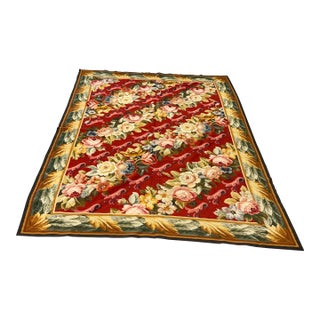 6ft × 8ft 6in Stark Arlington Needlepoint Rug For Sale