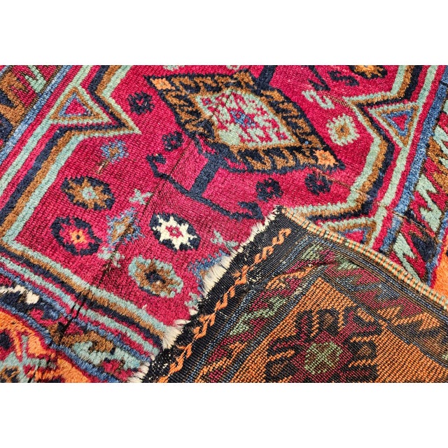 Antique Handwoven Anatolian Village Rug, Wool, Prayer Design, 1880s, 4' x 6' For Sale - Image 13 of 14