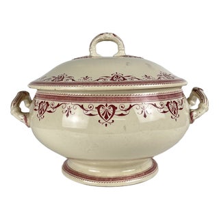 Terre De Fer Tureen from Creil & Montereau, 1890s For Sale