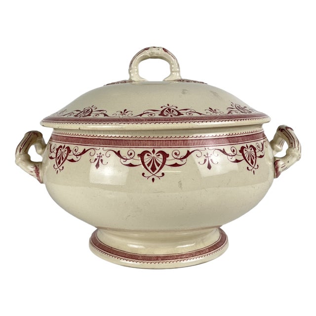 Terre De Fer Tureen from Creil & Montereau, 1890s For Sale