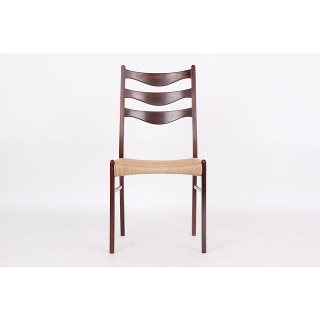 Dining Room Chairs in Rosewood by Arne Wahl Iversen, Denmark, 1970s, Set of 4 For Sale - Image 14 of 18