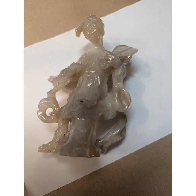 Gray Jade Statue For Sale - Image 8 of 9