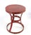 Children's Side Table Round Dark Red Hint of Black Vintage For Sale - Image 3 of 9