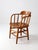 Brown Vintage Oak Captain's Chair For Sale - Image 8 of 17