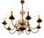 Flemish Brass 8-Armed Chandelier For Sale
