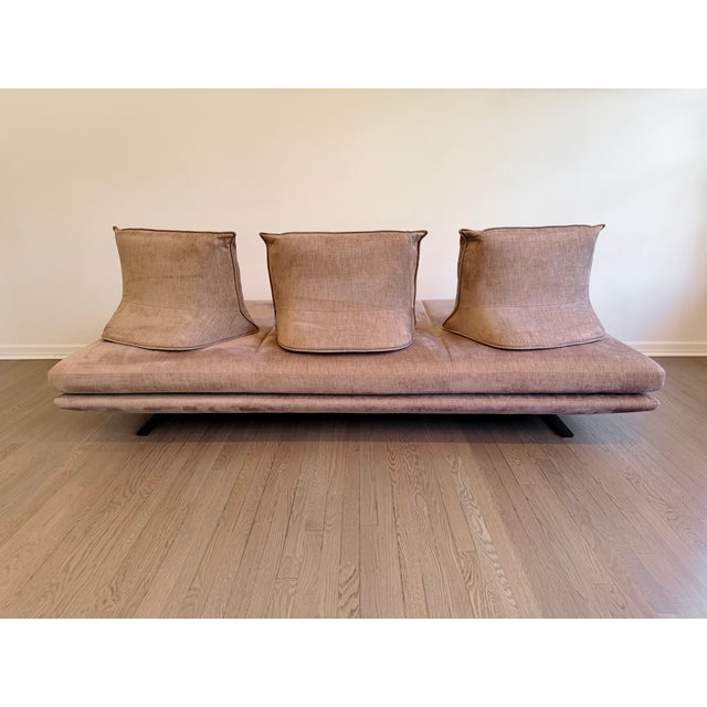 2010s Ligne Roset Large Prado Sofa in Dusty Mauve Brown With Movable Back Cushions For Sale - Image 5 of 12