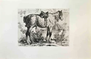 Jacques-Joseph Lecurieux, Ayant Couru à Chantilly, Etching, 1870s