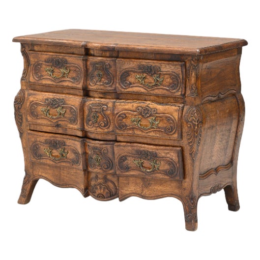 French Chest of Drawers in Walnut, 1950s For Sale