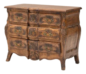 French Chest of Drawers in Walnut, 1950s
