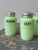 Mid-Century Modern Vintage Jeanette Glass Jadeite Shakers, Set of Four, Circa 1950s For Sale - Image 3 of 14