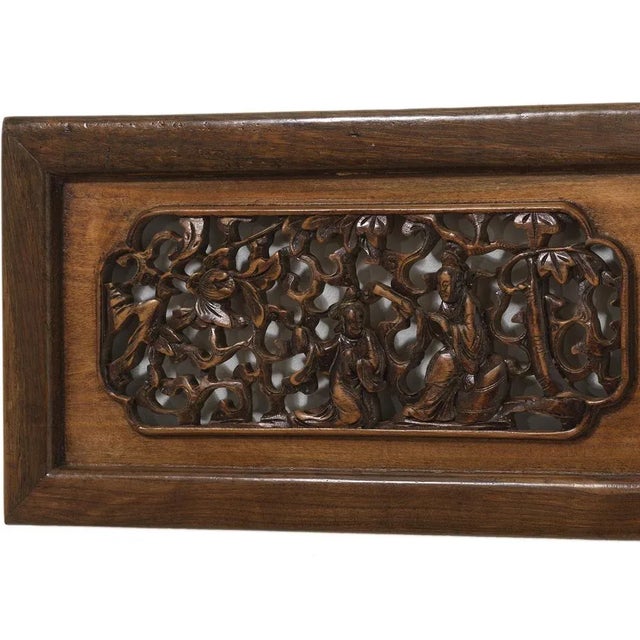 This exquisite panel, originating from Jiangsu, eastern China circa 1880, is composed of five rectangular panels of...