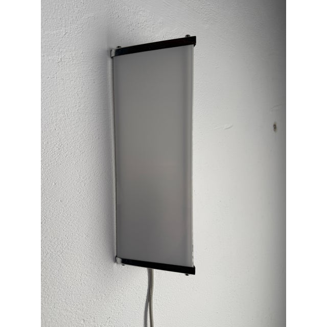 Modernist Geometric Wall Lamp in Glass and Metal, 1960s For Sale - Image 14 of 15