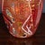 Glass Vintage Italian Hand Blown Red Glass Vase, Murano, 1980s For Sale - Image 7 of 8