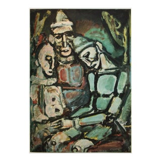 1950s After Georges Rouault "Three Clowns", First Edition Period Lithograph For Sale