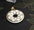 Metal Large Medallion 14k White Chalcedony Pendant For Sale - Image 7 of 14