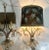Uttermost Crystal Sconces With Peacock Shades - a Pair For Sale - Image 11 of 12