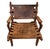 Mid-Century Modern Tooled Leather Sling / Safari Lounge Chair by Angel Pazmino, Ecuador, C. 1960s For Sale - Image 9 of 11