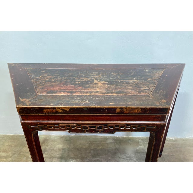 Late 19th Century Late 19th Century Rosewood Qing Dynasty Console Table For Sale - Image 5 of 7
