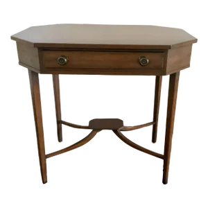 1970s Kittinger Mahogany Octangular End Table