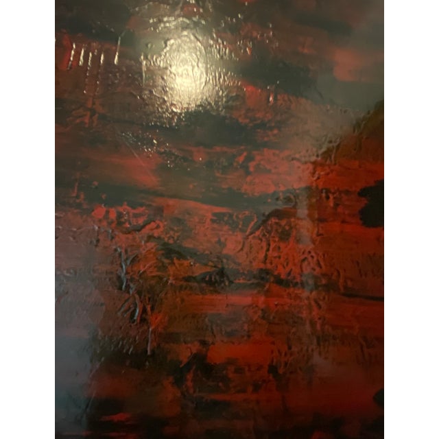1970s Modern Painting With Layers ofColors in the Manner of Richter For Sale In Philadelphia - Image 6 of 9