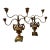 Pair of Antique Italian Polychrome Candelabra For Sale