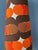 Orange Orange Ceramic Floor Lamp with Dotted Shade, West Germany For Sale - Image 8 of 11