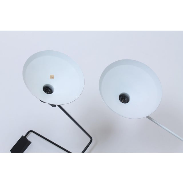 Black and White Large Metal Paperclip Wall Lamps by J. J. M. Hoogervorst for Anvia, 1970s, Set of 2 For Sale - Image 15 of 18