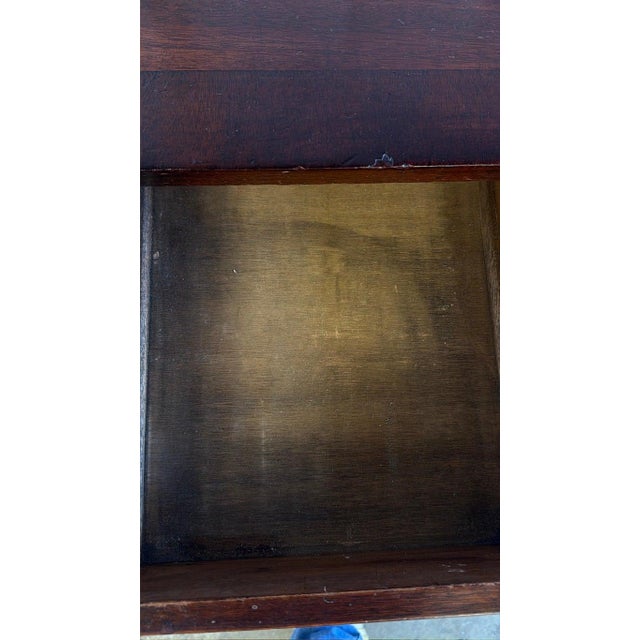 Antique English Campaign Console Desk - 3 Drawer Military Writing Table For Sale - Image 14 of 16