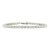 Ladies 14k White Gold 4-Prong 5.00ct Lab Grown Diamond Tennis Bracelet For Sale