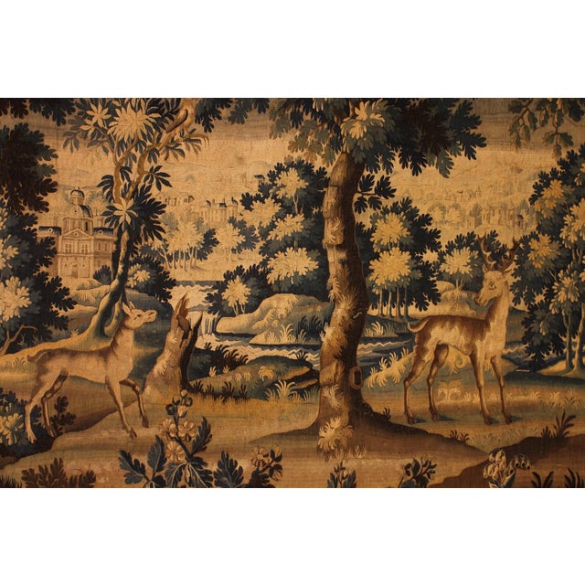 17th Century Greenery Tapestry from Flanders For Sale - Image 6 of 12
