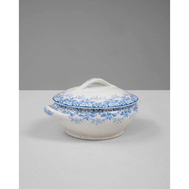 Mid-Century Modern 20th Century Dutch Special Edition Porcelain Tureen With Lid For Sale - Image 3 of 18