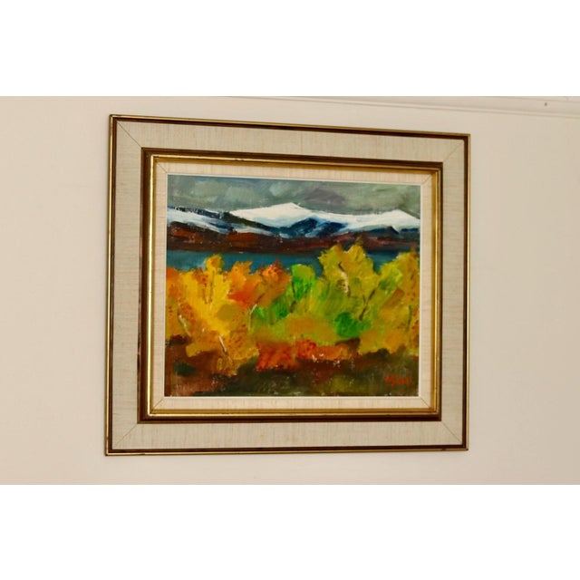 Kjell Leander Engström, Autumn Glow, 1950s, Oil on Canvas, Framed For Sale - Image 10 of 11