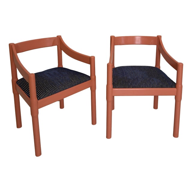Carimate Chairs by Vico Magistretti for Cassina, Italy, 1960, Set of 2 For Sale