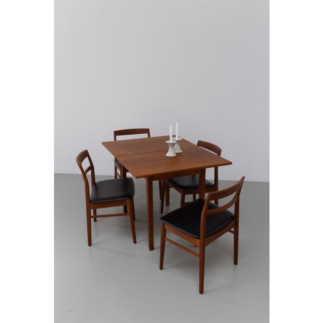 1960s Vintage Danish Teak Dining Chairs by Kjærnulf for Vejle Møbelfabrik, 1960s, Set of 4 For Sale - Image 5 of 18