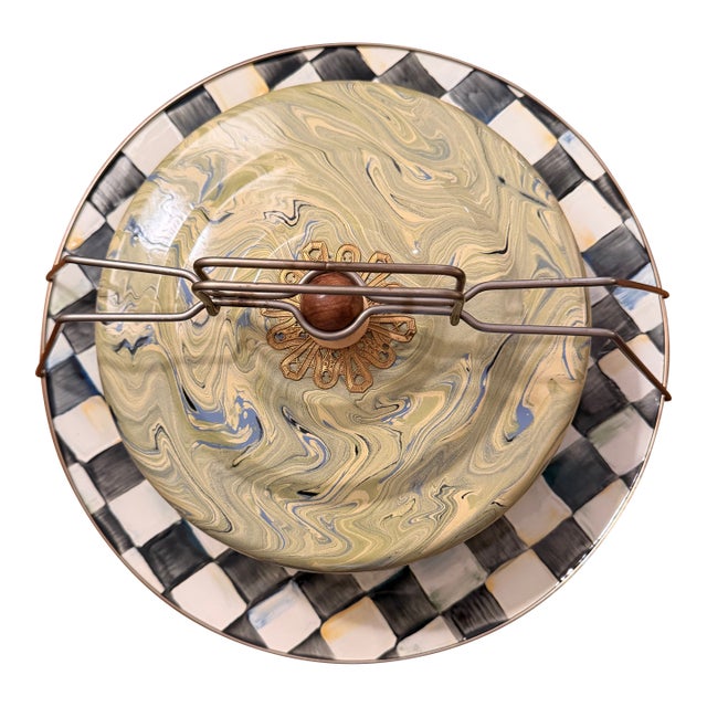 1990s Cake Carrier by Mackenzie Childs For Sale
