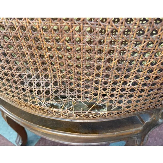 Mid 20th Century Hendrix Allardyce Caned Bergere Chair For Sale - Image 10 of 10