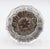 Antique fluted clear glass door knob paired with a brass rosette. The original rosette mounting screws are not available....
