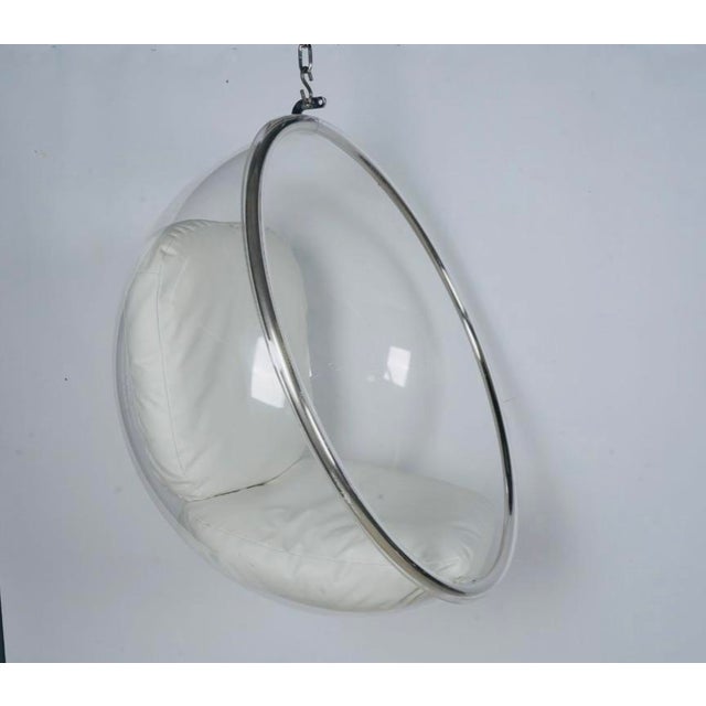 Space Age Clear Acrylic Bubble Hanging Chair in the Style of Eero Aarnio For Sale In Los Angeles - Image 6 of 7