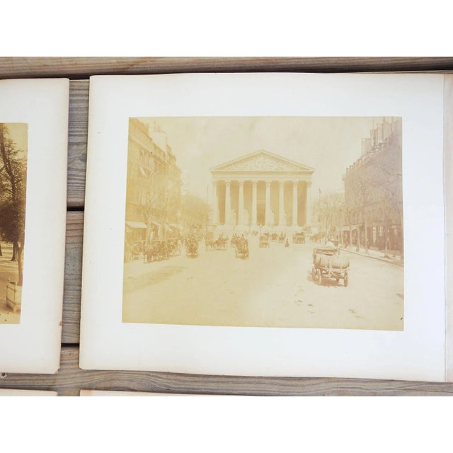 English Antique 1880's Frith Photographs Paris Gardens Cityscapes - Set of 6 For Sale - Image 3 of 9