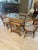 1950s Vintage Rattan Honeymoon Table & 2 Chairs – Nesting Bistro Set W/ Glass Top For Sale - Image 5 of 8