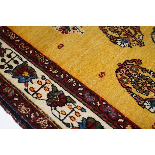Brown Antique Qashqai Rug 5'7'' x 8'2'' For Sale - Image 8 of 12