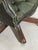 Chesterfield Director's Desk Chair in Green Leather For Sale - Image 6 of 10