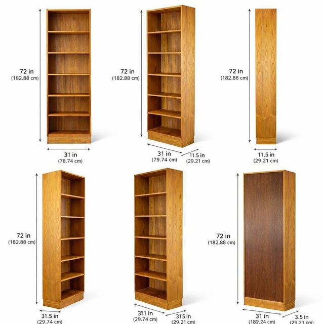 Wood Mid-Century Danish Teak Bookcase from Domino For Sale - Image 7 of 8