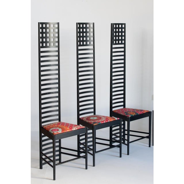 1990s 292 Chairs by Charles Rennie Mackintosh for Cassina, Italy, 1990s, Set of 4 For Sale - Image 5 of 18