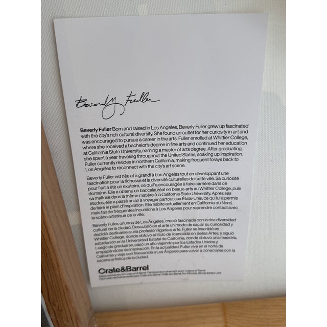 Beverly Fuller for Crate & Barrel "Semblance of Order" Framed Reproduction Wall Art Print For Sale - Image 11 of 12